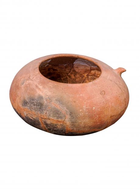 <h3>Cooking pots</h3>  <p>Terracotta utensils of different shapes and sizes were used for various purposes such as cooking and storage. These pots are finely crafted and lack surface decorations.</p>